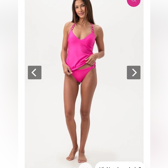 TRINA TURK WOMEN'S MONACO RING‎ HALTER TANKINI SWIM TOP - Picture 4 of 12